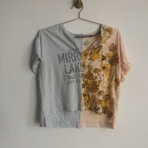 Anthropologie Pilcro The Billy Regenerative Cotton Crew-neck T-shirt XS